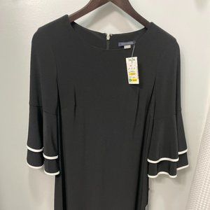 Tommy Hilfiger black bell-sleeve sheath dress